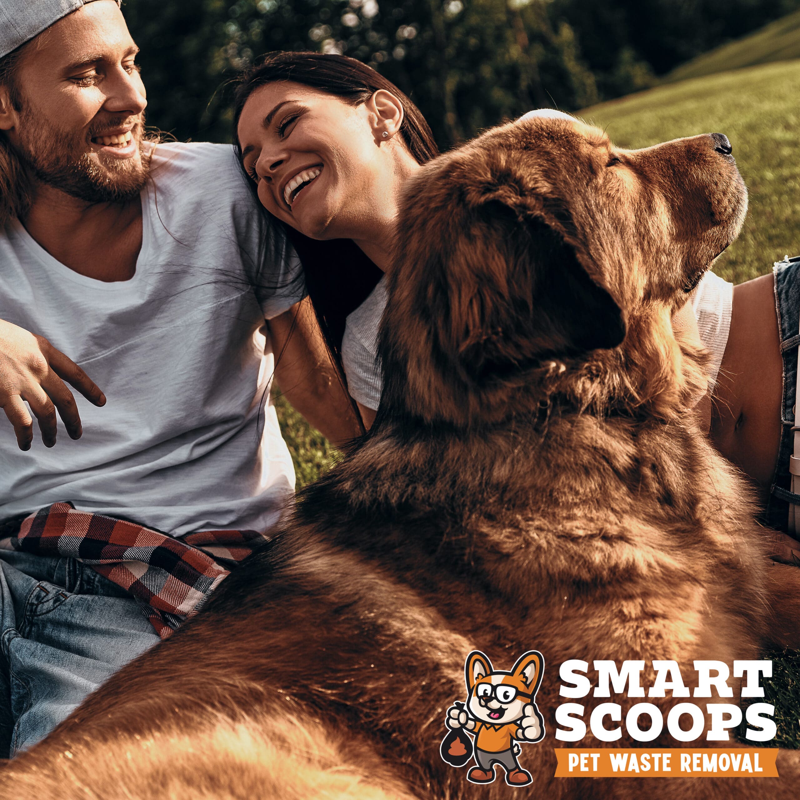 Nothing else but love. Young modern couple lying on the grass wi